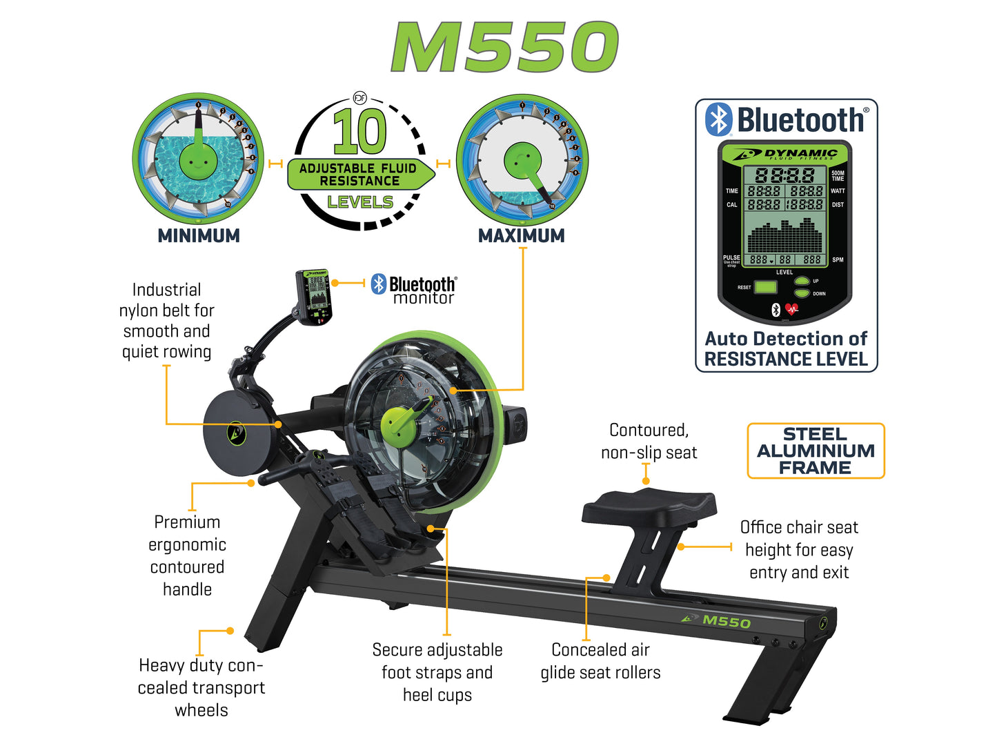 Dynamic Fluid M550 Rower